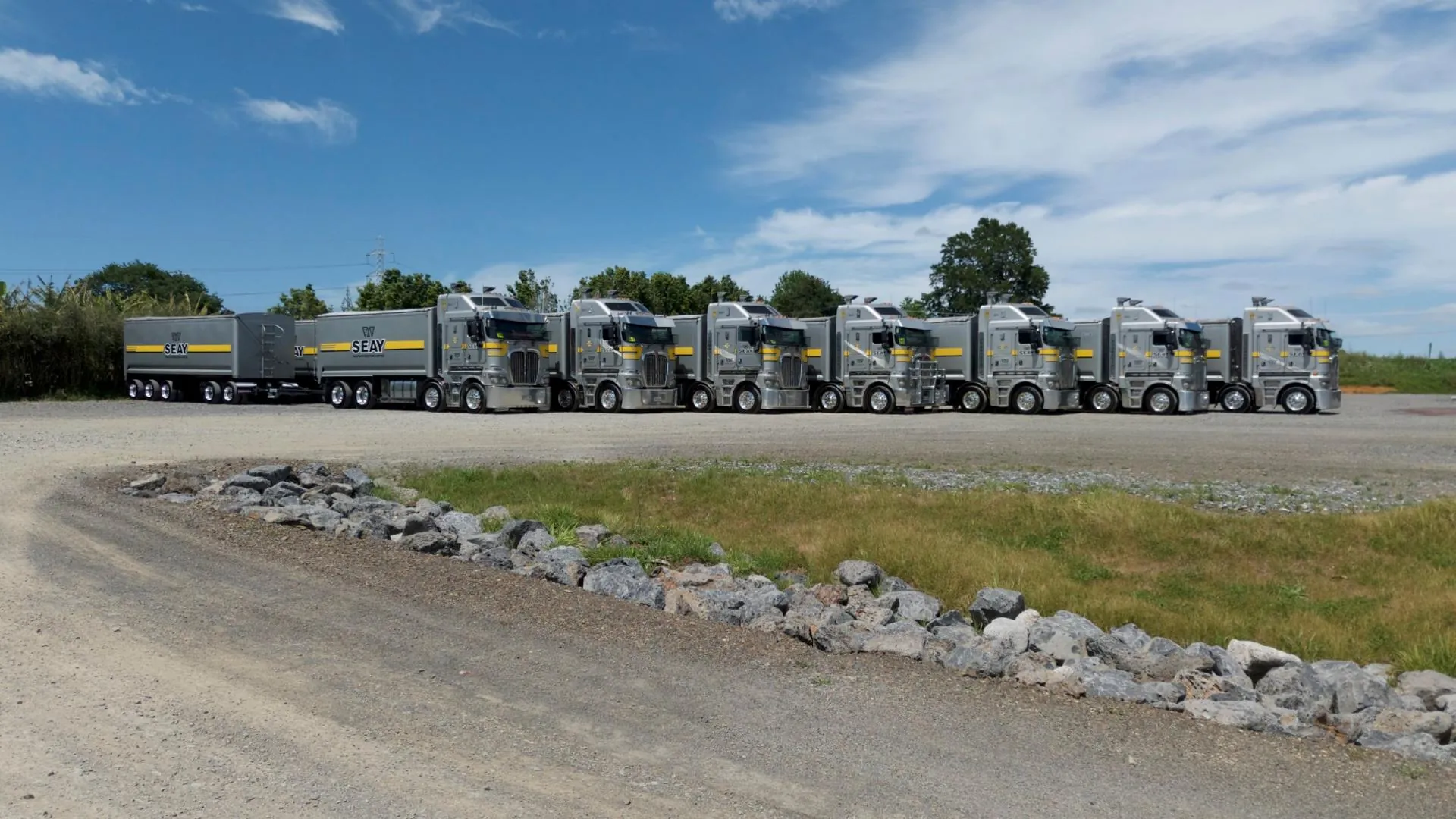The Seay Distribution fleet lined up