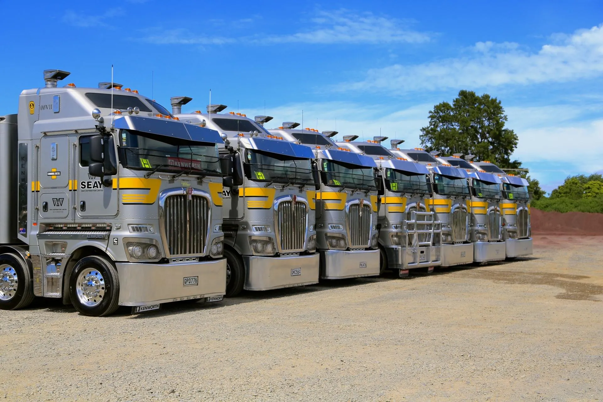 Seay Distribution Kenworth K200s lined up
